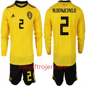 Belgien Fodboldtrøjer ALDERWEIRELD 2 Børn Udebanesæt VM 2018 Langærmet